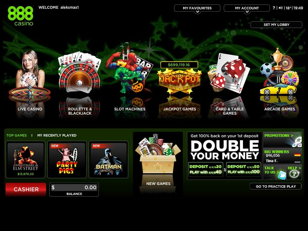 login 888 casino